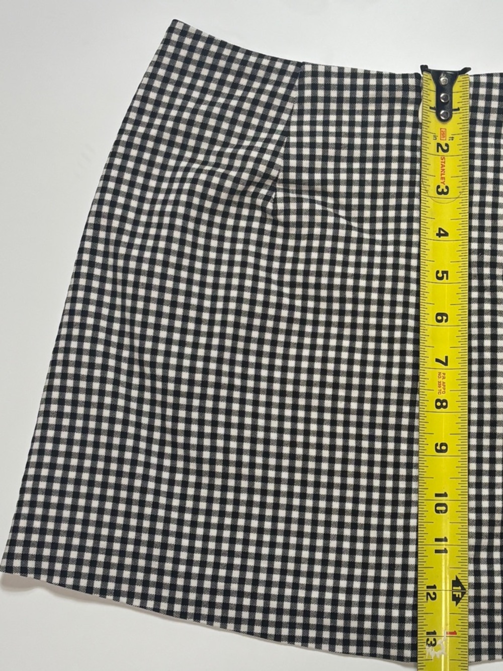 UO Black & White Gingham Mini Skirt - size xs